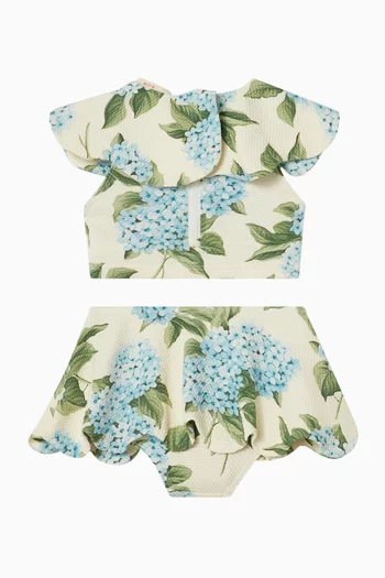 طقم بيكيني بنقشة بالكامل 