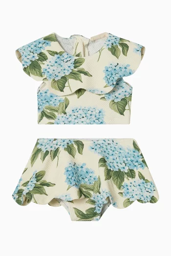 طقم بيكيني بنقشة بالكامل 