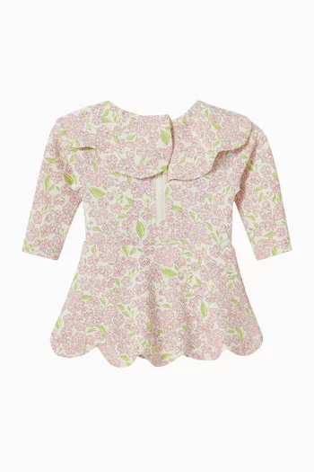 Valentina Floral-print Bodysuit