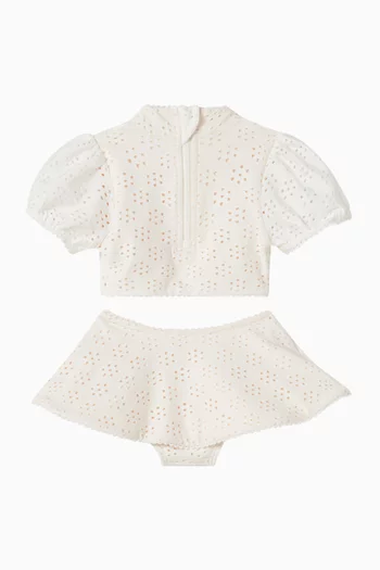 Broderie Anglaise Bikini Set