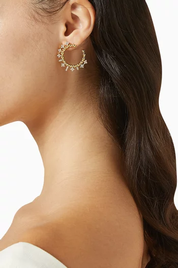 Celestail Earrings in 24kt Gold-plated Metal