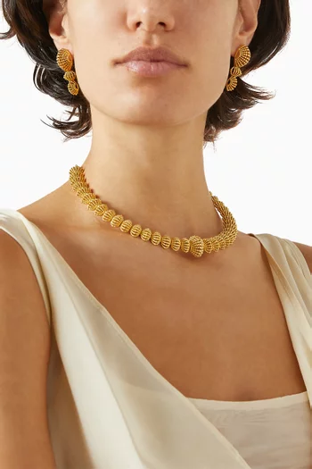 قلادة رافي نوفا نحاس مطلي ذهب عيار 24