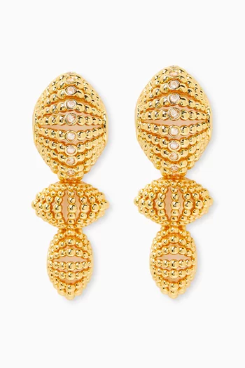 أقراط متدلية رافي نوفا نحاس مطلي ذهب عيار 24