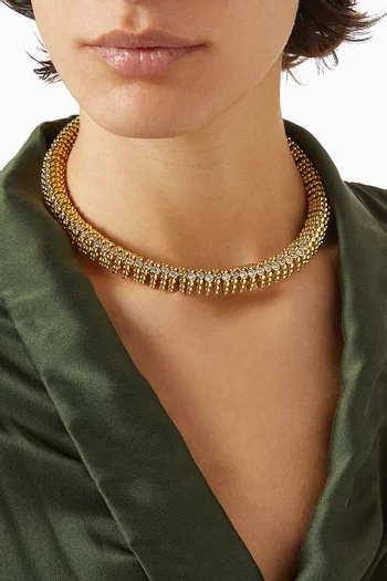 قلادة رافي لون نحاس مطلي ذهب عيار 24