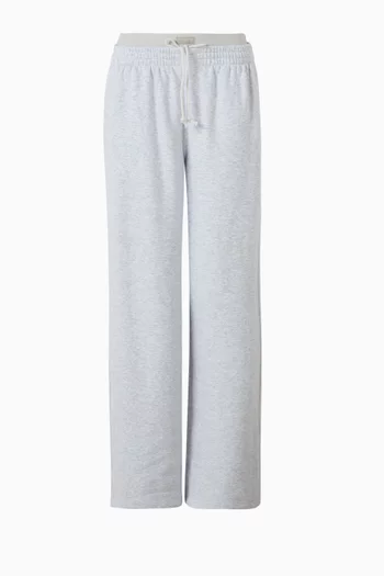 Cotton Fleece Exposed Boxer Pants