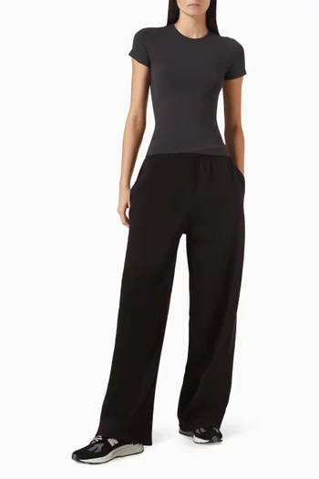 Cotton Fleece Exposed Boxer Pants