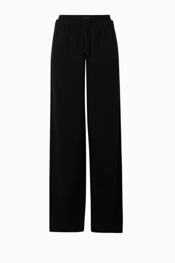 Cotton Fleece Exposed Boxer Pants