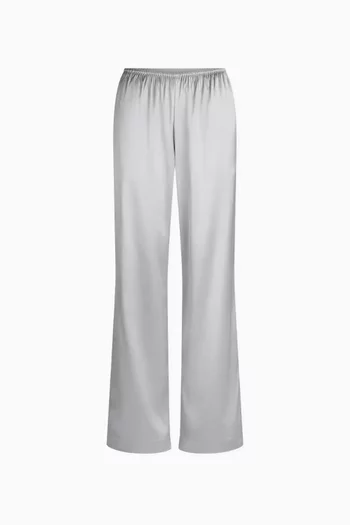 Heavyweight Satin Wide Leg Pants
