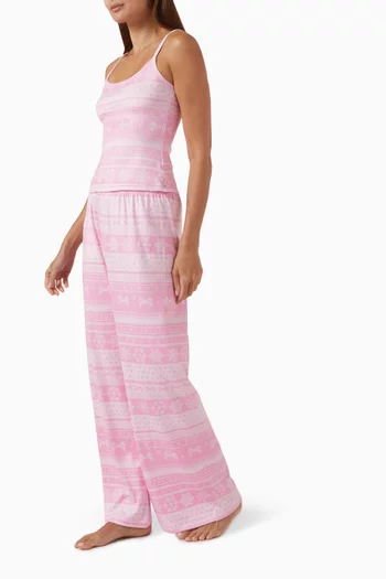 Logo Plush Pointelle Cami