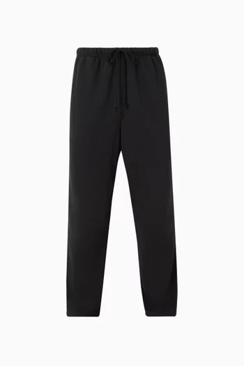 Classic Straight-leg Pants in Cotton-fleece