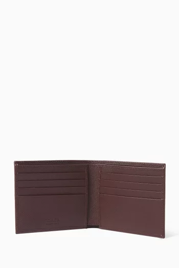 Logo Wallet in Saffiano Leather