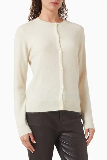 Brushed Cardigan in Cashmere