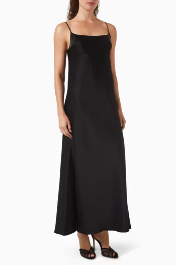 Curve Slip Dress in Satin