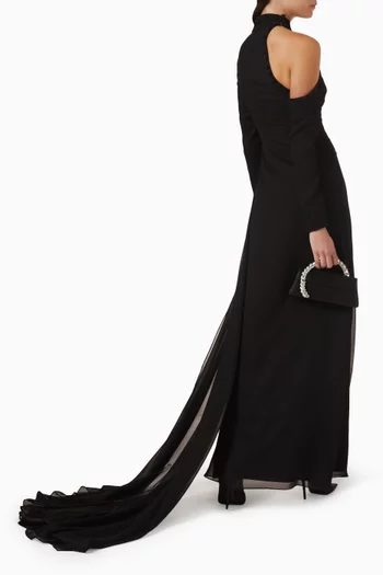 فستان زين بكتف مكشوف