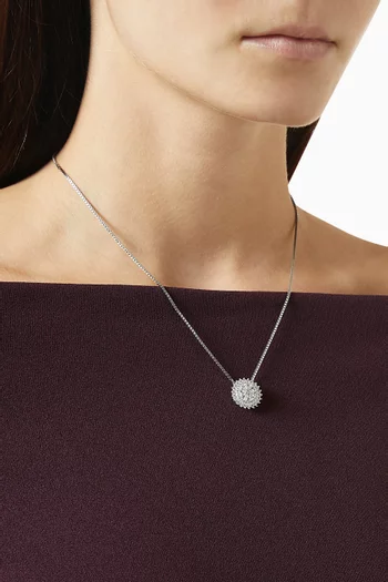 قلادة بدلاية دائرية فضة إسترلينية