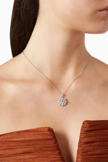 قلادة مرصعة بالكريستال فضة إسترلينية