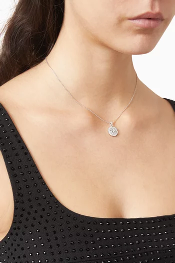 قلادة مرصعة بالكريستال فضة إسترلينية