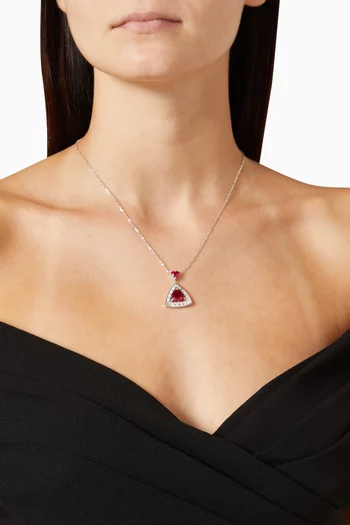 قلادة بدلاية مثلثة فضة إسترلينية