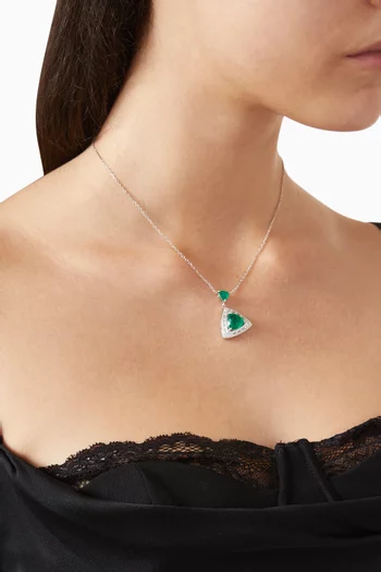 قلادة بدلاية مثلثة فضة إسترلينية