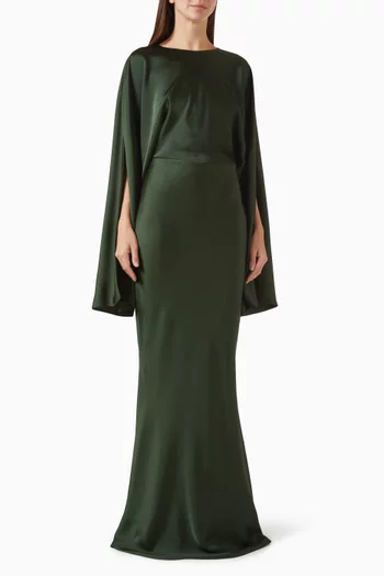 فستان أوبي بوجهين ستان