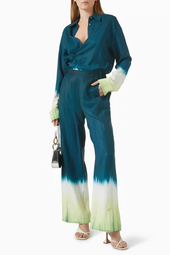 بنطال فيلت بألوان متدرجة