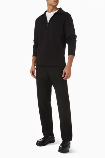 سويت شيرت بسحّاب مزيج قطن