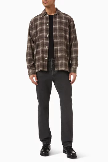 تي شيرت بفتحة رقبة O قطن