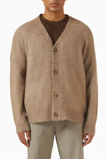 Relaxed Cardigan in Alpaca Wool-blend