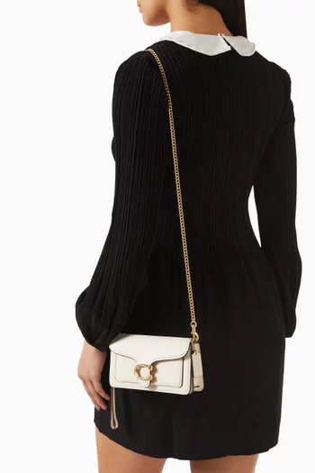 Tabby 19 Chain Crossbody Bag in Pebbled Leather