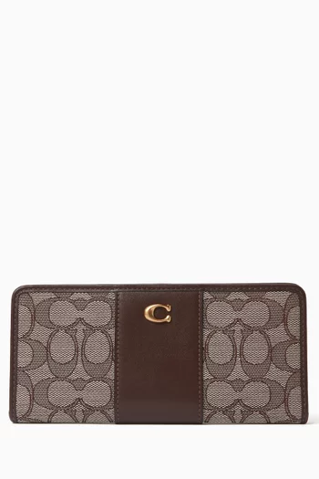 Essential Slim Wallet in Signature Jacquard