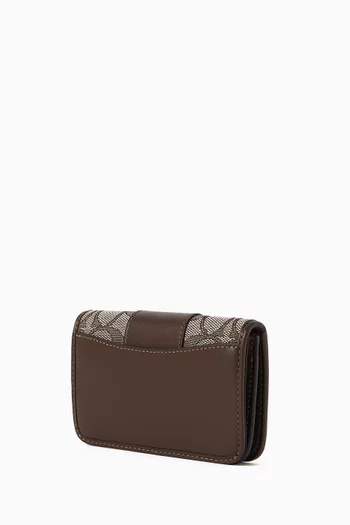 حافظة بطاقات إسنشال رفيعة جاكار بشعار الماركة