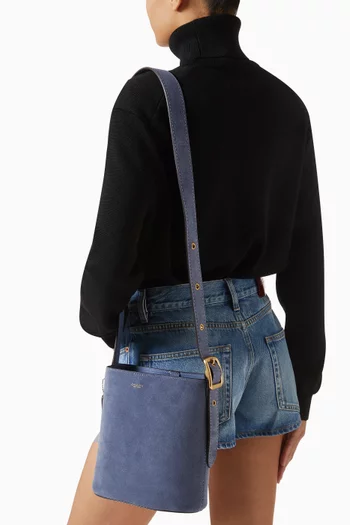 Bleecker 21 Bucket Bag in Suede
