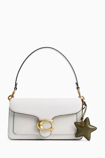 Puffy Star Bag Charm in Leather