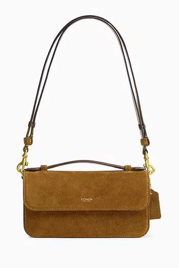 Elora Top-handle Crossbody Bag in Suede