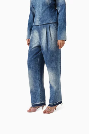 حذاء مفتوح مارغوت بكعب 55 مم جاكار بشعار الماركة