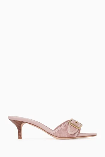 حذاء مفتوح مارغوت بكعب 55 مم جاكار بشعار الماركة