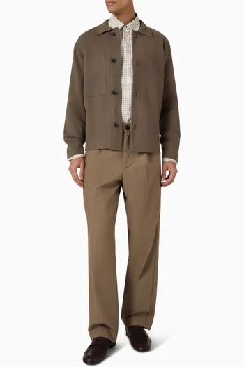 كارديغان بقصة عادية مزيج قطن