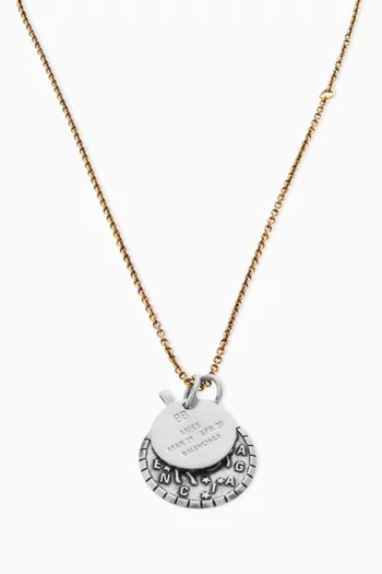Horoscope Aries Necklace in Recycled-brass