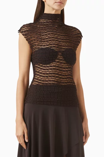 Emaretta Top in Stretch-lace