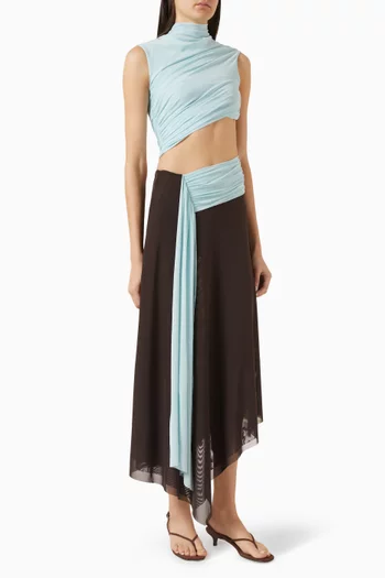 Conni Asymmetric Midi Dress