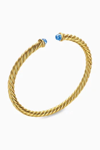 Cablespira® Topaz Flex Bracelet in 18kt Gold