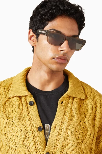 نظارة شمسية ديلان بإطار مربع أسيتات