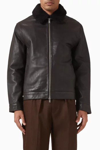 Kendal Flight Jacket in Lamb Leather