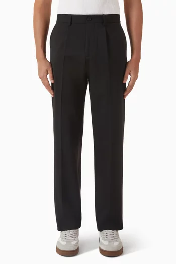 بنطال أوبين مزيج صوف وتويل