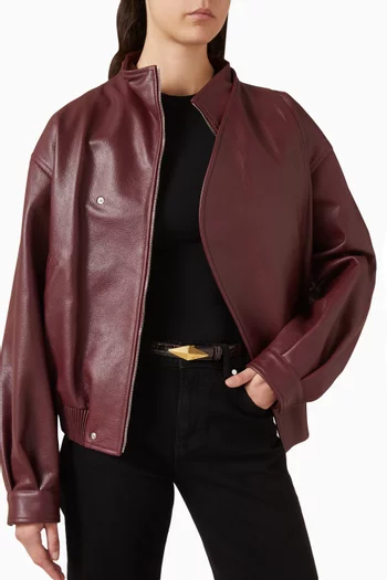 Diamond Clasp Belt in Leather