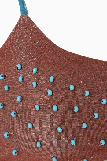 قطعة بيكيني علوية مافي مطرزة بالحرز