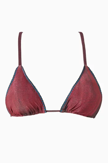 Elin Embroidered Bikini Top