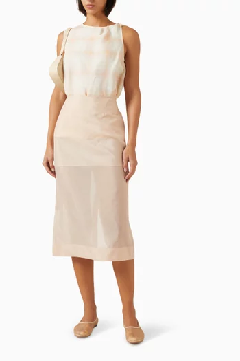 Sheer Column Skirt