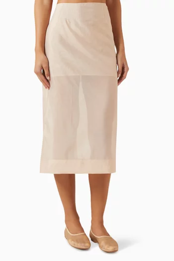 Sheer Column Skirt