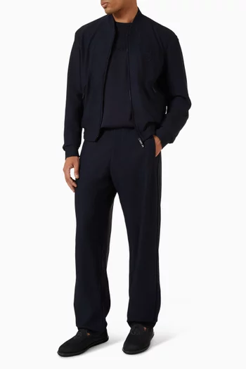 Embroidered Logo Sweatpants in Mesh